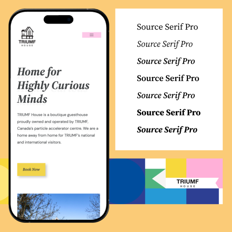 collage of designs from TRIUMF house project