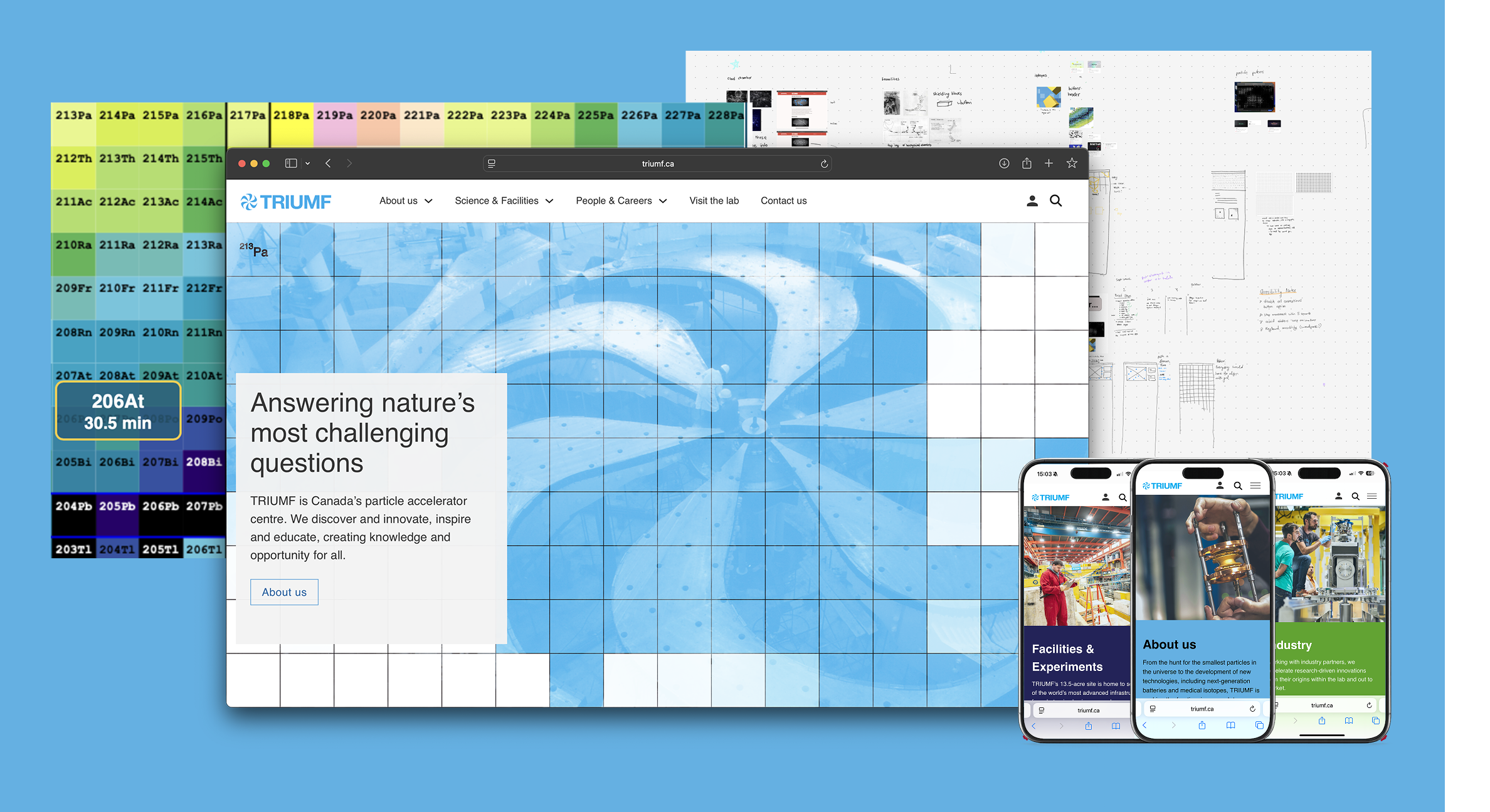 collage of images from enterprise level website redesign